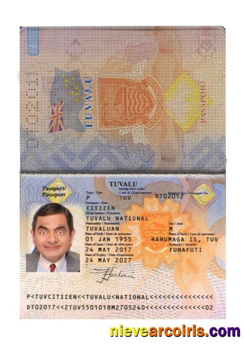 Tuvalu passport